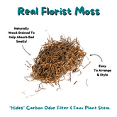 Naturally Wood-Stained Florist Moss